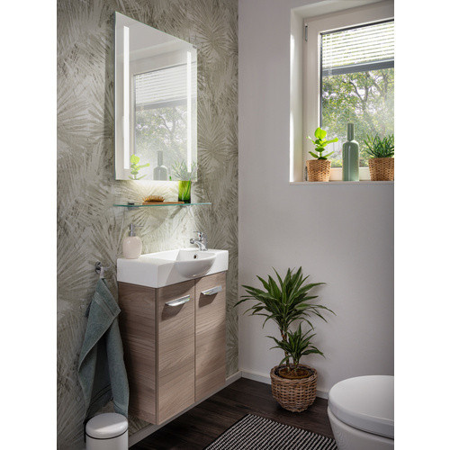 Fackelmann Waschbeckenunterschrank SBC Gäste Bad Steinesche braun B/H/T: 52 x 60 x 24,3 cm - Bild 3