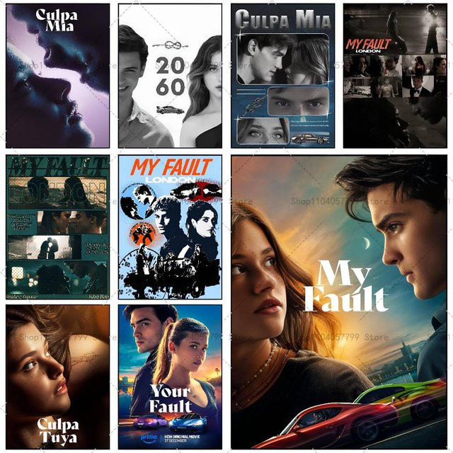 My Fault Culpa Mia Filmplakat selbstklebender Wandaufkleber in Mehrfarbig - Bild 1