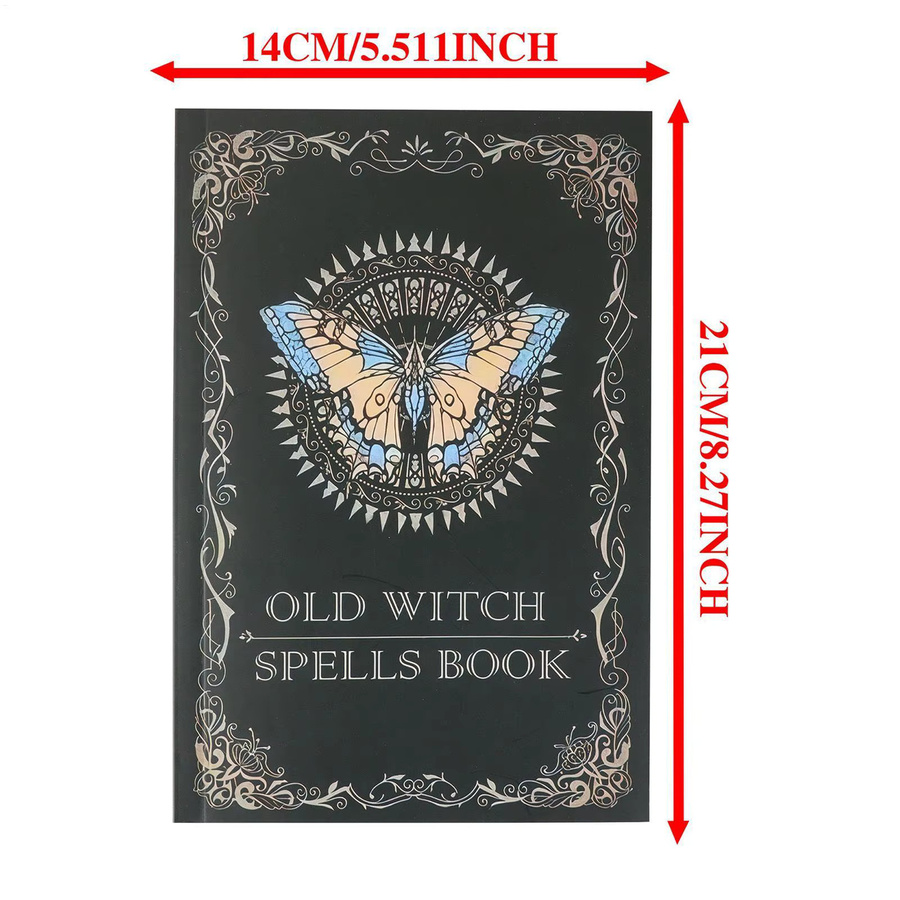 Vintage Tagebuch mit antikem Papier und Hexen-Design in Schwarz - Bild 5