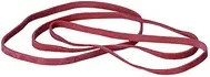 Rote Gummibänder von Willy Heckmann GmbH & Co, Breite: 4 mm, Länge: 80 mm, 1.000 g pro Packung - Bild 1