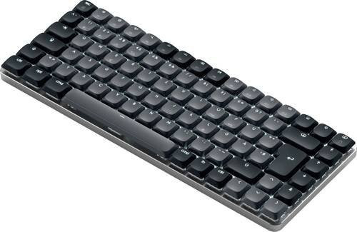 Satechi SM1 Slim Bluetooth Tastatur Deutsch QWERTZ Grau mit USB-A und USB-C Anschluss - Bild 1