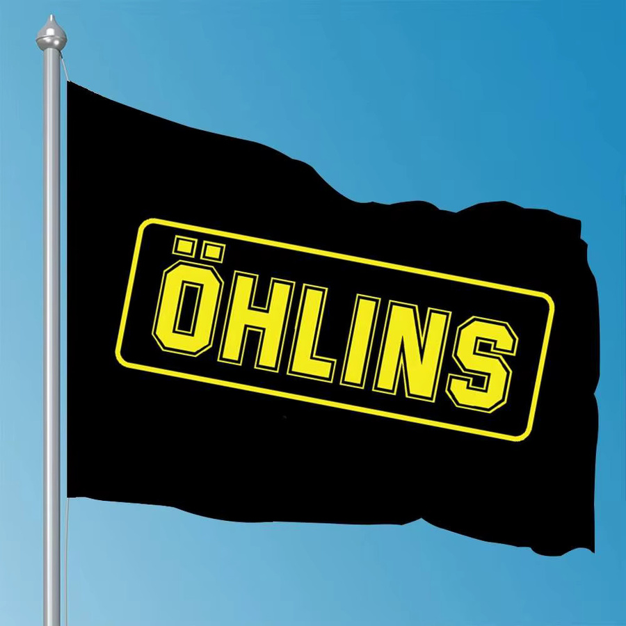 Ohlinss Performance Technology Rennwagen-Flagge in Schwarz, rechteckige Textil-Dekoration für Zuhause und Outdoor, B/H: 50 x 50 cm - Bild 4