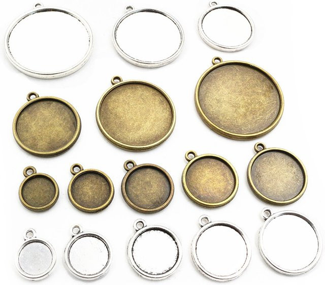 Wadsfred Charms, Anhänger, Cabochon, leere Basisfassung, DIY-Schmuck - Bild 1