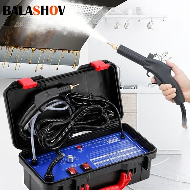 BALASHOV Elektrischer Handheld-Dampfreiniger mit 2500 W für Zuhause, Küche und Auto - Bild 1