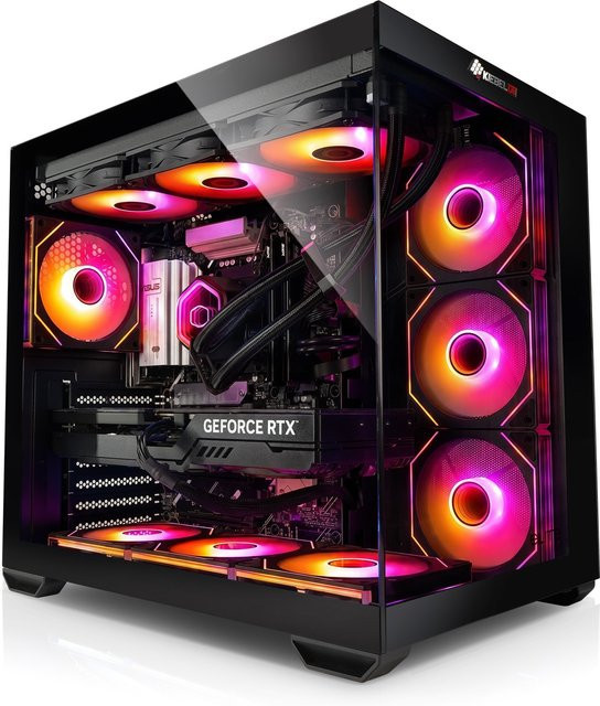 Gaming PC Panorama 12 Kiebel Black mit Intel Core i7-12700KF, 32GB DDR4, NVIDIA RTX 5070 12 GB, 1TB SSD, WLAN und Windows 11 - Bild 1