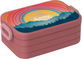 Mepal Brotdose Regenbogen mit individuellem Namen und Foto bedruckbar, Multicolor, aus Kunststoff, luftdicht und auslaufsicher - Bild 1
