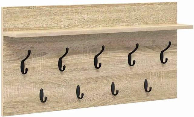 vidaXL Wandmontierter Nachttisch in Sonoma-Eiche, B/T/H: 80 x 40 x 12 cm - Bild 1