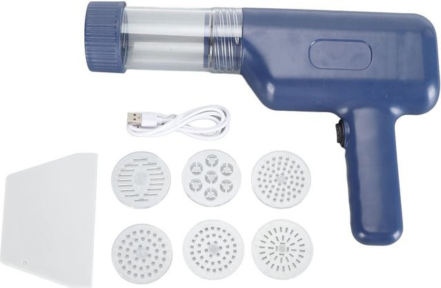 TOMTOP JMS Elektrische Hand-Nudelmaschine mit USB-Akku in Grau - Bild 1