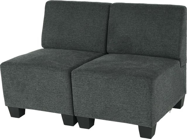 MCW Modular 2-Sitzer Sofa Moncalieri in Anthrazit-Grau ohne Armlehnen aus Stoff - Bild 1