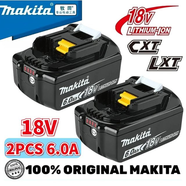 Makita Ersatz Lithium-Ionen-Akku 18V mit 6,0 Ah in Schwarz - Bild 1