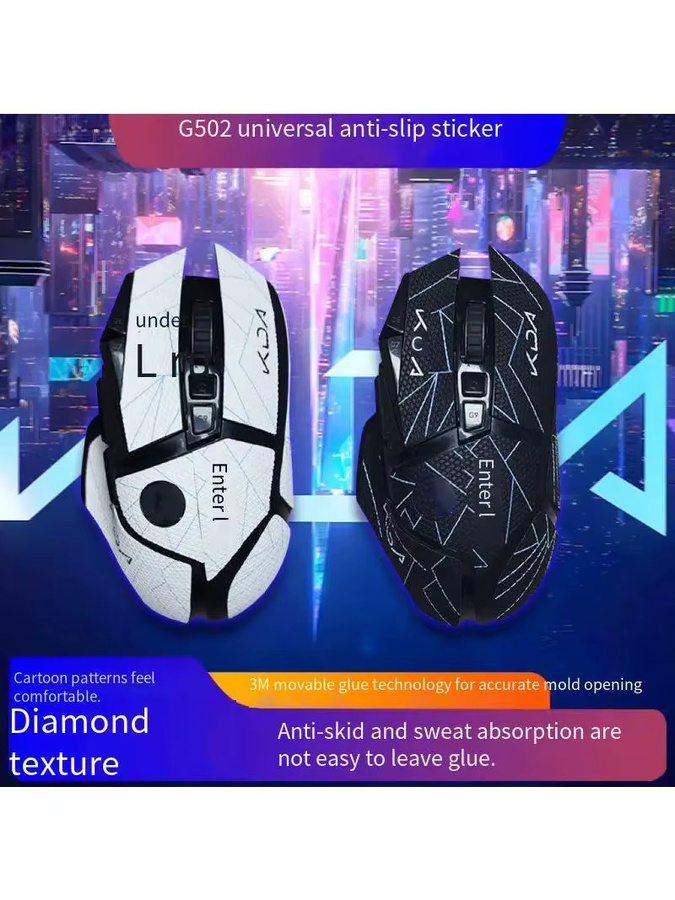 Logitech G502 Hero Maus Grip Tape Skate Aufkleber Rutschfestes Saugschweiß Maus Aufkleber Ersatzzubehör - Bild 6