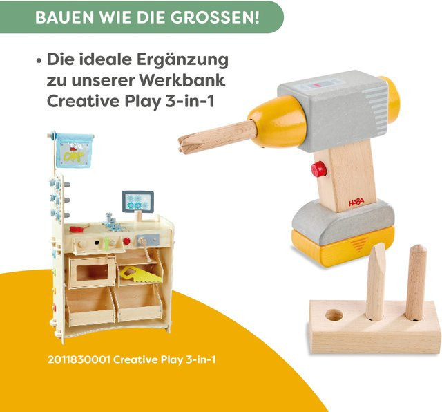 HABA Bohrmaschine, Holz, ab 3 Jahre - Bild 1