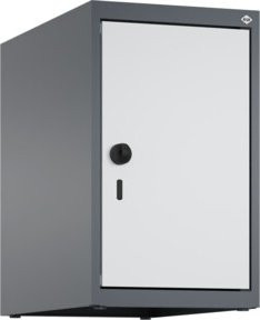 C+P Aufsatzschrank 7016/7035 aus Stahl mit Sicherheits-Drehriegel und 1 Abteil, B/T/H: 50 x 30 x 50 cm, Anthrazitgrau/Lichtgrau - Bild 1