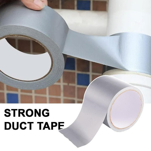 Wasserdichtes und winddichtes Stoff-Klebeband in Grau, 10 m Länge, einseitig klebend zur Reparatur - Bild 1