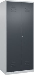 C+P PSA Doppel-Spind Classic PLUS mit 2 Abteilen, grau/anthrazit, B/T/H: 80 x 50 x 185 cm - Bild 1