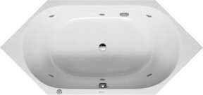 Duravit Whirlwanne D-Code, 6-eckig, Einbauwanne, Weiß, B: 190 cm, T: 90 cm - Bild 1