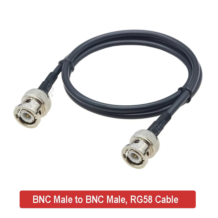 BEVOTOP RG58 Koaxial-HF-Kabel mit BNC-Stecker auf BNC-Stecker, 50 Ohm, Schwarz - Bild 2