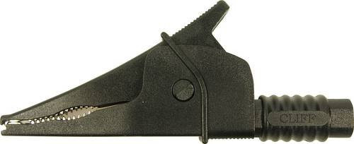 Cliff Croc Clip Sicherheits-Abgreifklemme Steckanschluss 4mm CAT III 1000V Schwarz - Bild 1