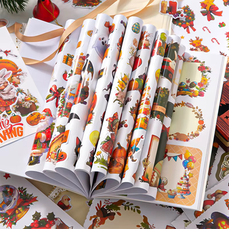 Mr. Paper Joyful Holiday Christmas Theme Aufkleberbuch mit 35 Blättern in Multicolour für DIY-Projekte und Sammelalben - Bild 2