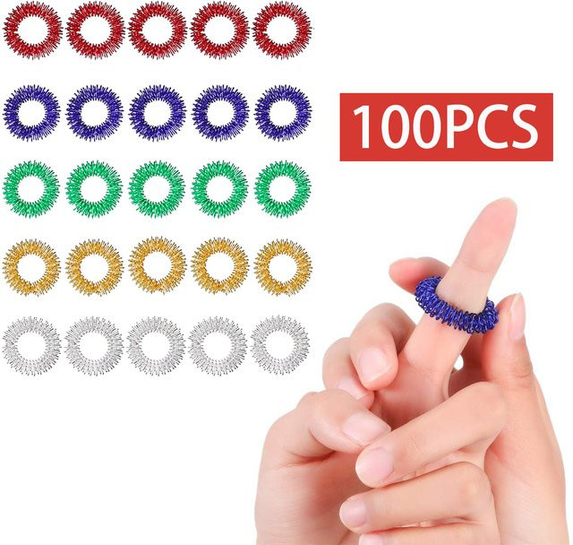 DUTRIEUX Akupressurringe, stachelige sensorische Fingerringe - Bild 1