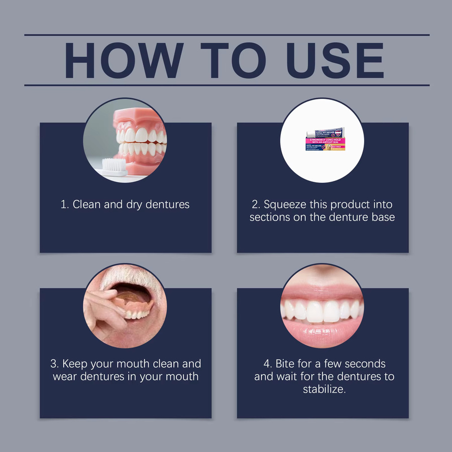 Oralhoe Total Fit Secure Prothesenkleber-Creme für Voll- und Teilprothesen - Bild 2