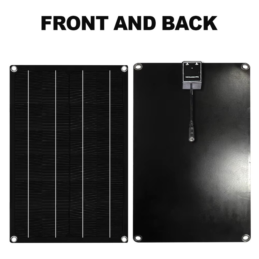 Soecopo Flexibles Solarpanel 300 W 18 V Schwarz Tragbares Outdoor-Solarpanel für Wohnmobil, Camping, Auto und Boot - Bild 2