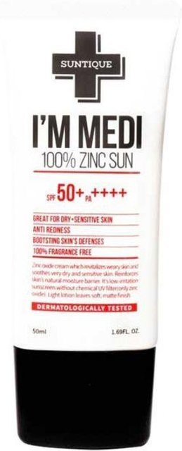 Suntique I'm Medi Sonnencreme Gesicht, SPF 50+, 50 ml, Zinkoxid - Bild 1