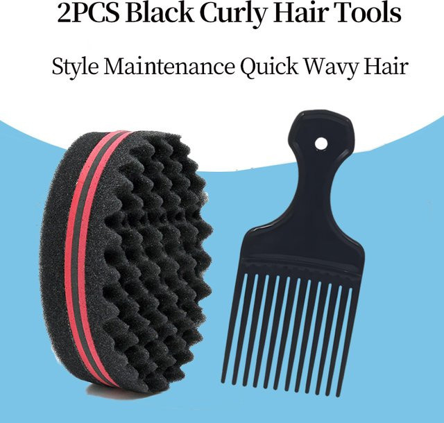 Haarstyling-Set für lockiges Haar, 2er Set, Herren - Bild 1