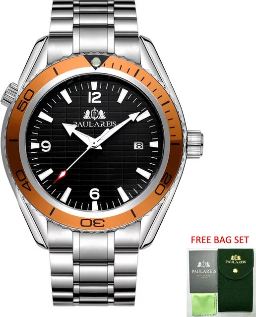 PAULAREIS P Armbanduhr Automatik, Edelstahl, Silber, Herren - Bild 1