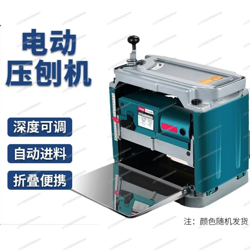 Ybj220V Automatischer Tischholzhobel 1850W Multifunktionale Holzbearbeitungsmaschine in Blau mit Klingen und Zubehör - Bild 4