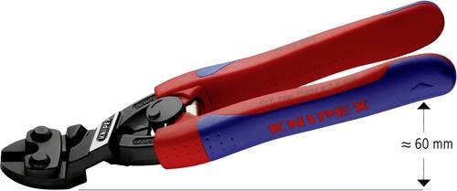 Knipex CoBolt Kompakt-Bolzenschneider schwarz-rot aus Chrom-Vanadium mit 200 mm Schneidlänge - Bild 1
