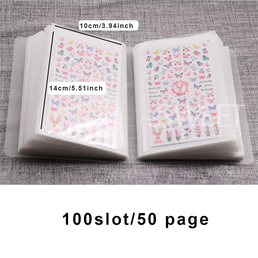 SWEET TREND Nagelaufkleber Organizer aus Kunststoff, Unisex - Bild 2