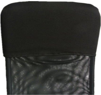 Schutzhülle für Stuhllehnen in Schwarz, elastische Rückenlehnen-Abdeckung aus Polyester für Bürostühle und Gaming-Stühle, B/H: 28 x 48 cm - Bild 1