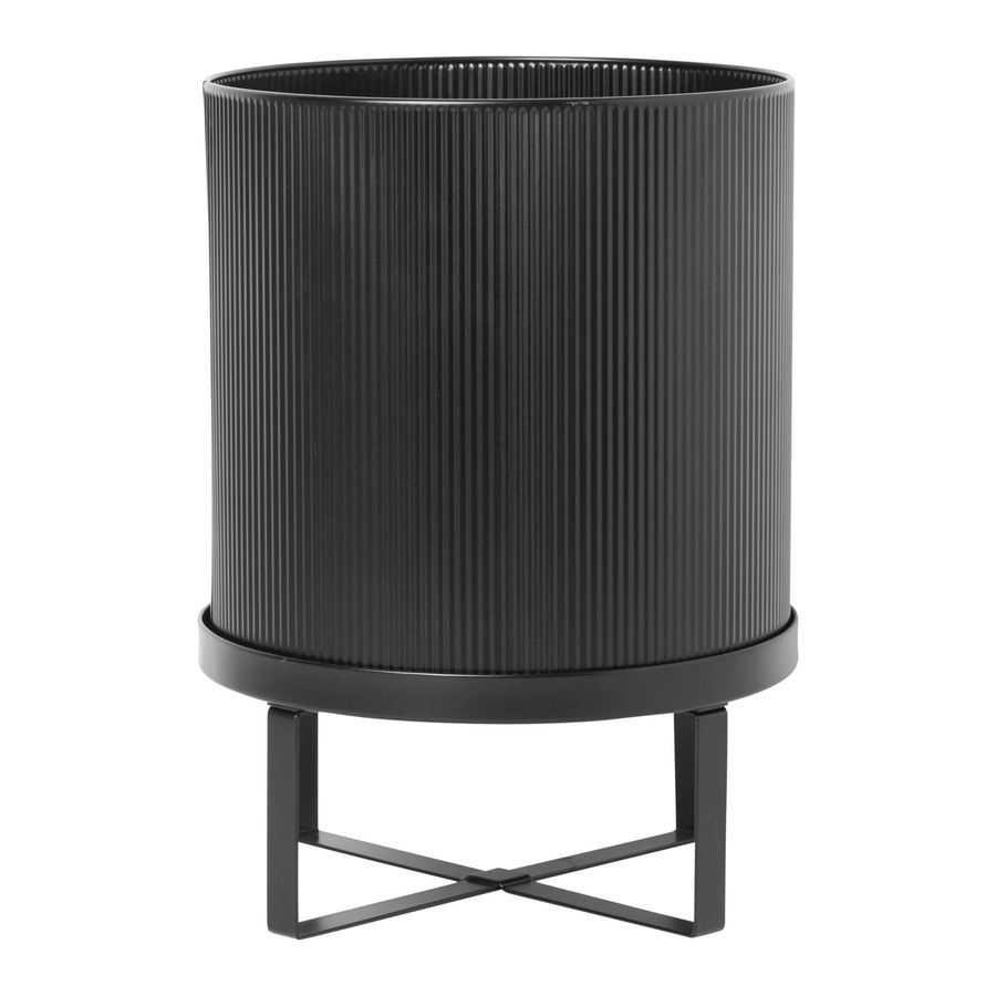 Ferm Living Bau Pflanzentopf groß Schwarz Ø 28 cm - Bild 1