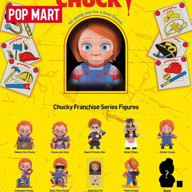 POP MART Chucky, Anime Figur, Blind Box Mystery Box - Bild 1