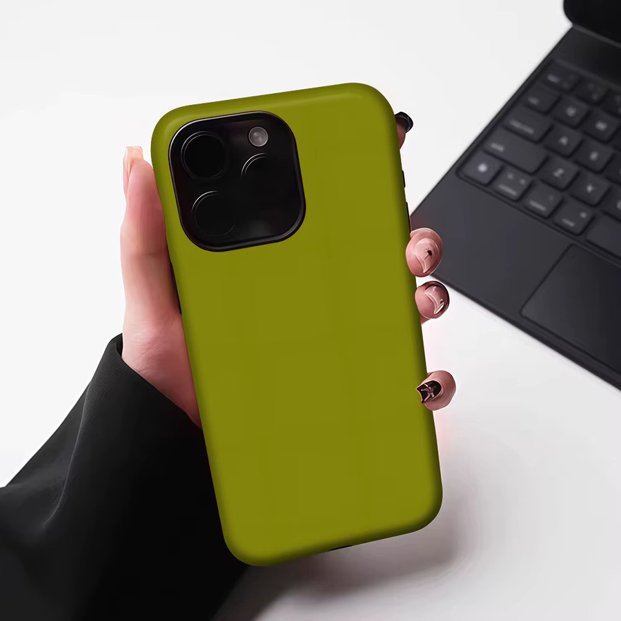 Potdemiel Magnetische Handyhülle für iPhone 17 16 15 14 13 Pro Max Plus in Olivgrün - Bild 6