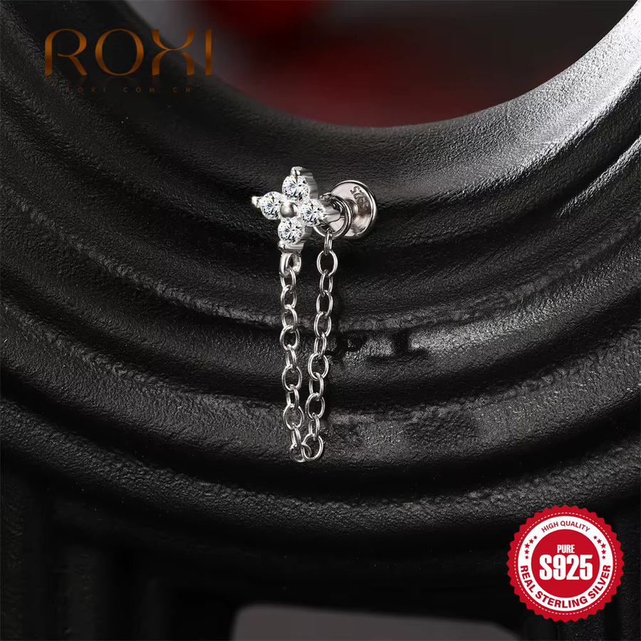 ROXI Ohrstecker, 925 Silber, Moissanit, Damen - Bild 2