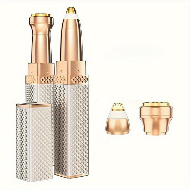 OTRESS 2-in-1 Augenbrauenrasierer und Gesichtshaarrasierer, gold, Damen - Bild 1