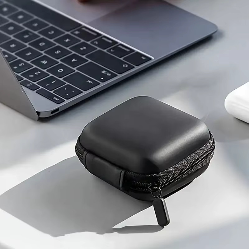 Reise-Aufbewahrungstasche aus Oxford-Gewebe in Schwarz für Kabel, Powerbank und Kopfhörer - Bild 5
