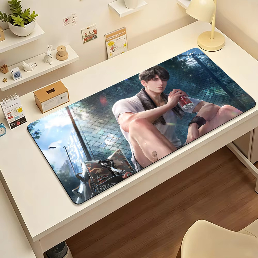 Love And Deepspace Caleb Xia Yizhou XXL Mauspad als rutschfeste Schreibtischunterlage in Multicolour für PC und Laptop - Bild 6