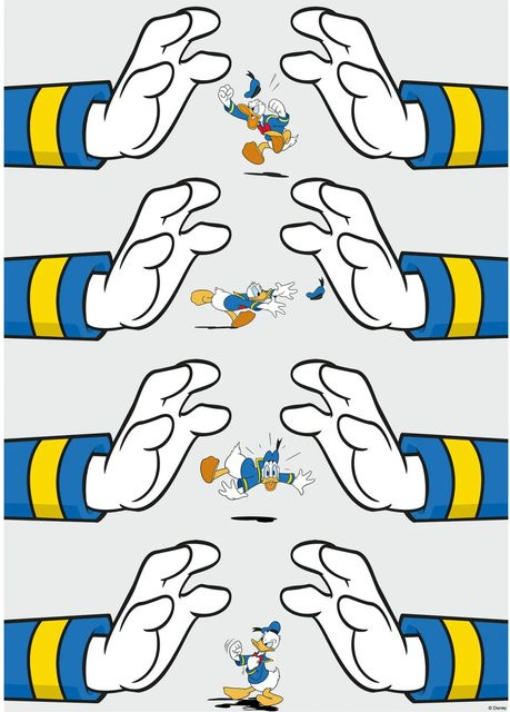 Komar Wandbild Donald Hands, Paper Poster, Multicolor, Breite: 30 cm, Höhe: 40 cm - Bild 1