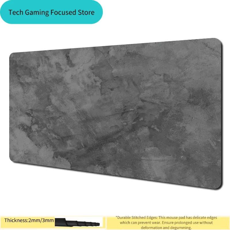 Potdemiel Gaming Mauspad XXL in Grau als Desktop-Tastatur-Tischunterlage - Bild 3