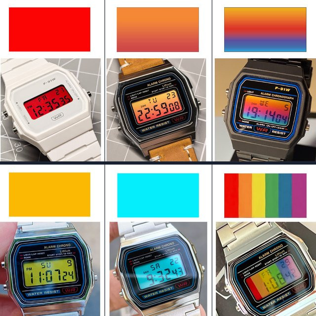 Casio Display-Aufkleber, Bunt, Mod-Kit - Bild 1