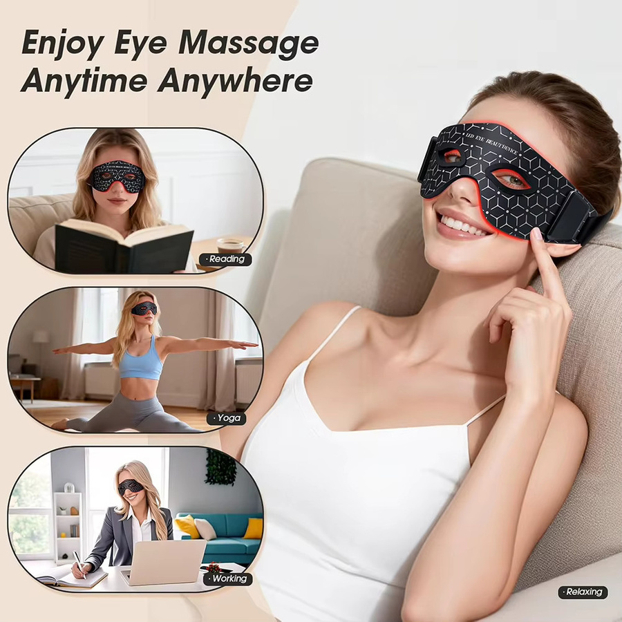 MEETCARE LED-Augenmaske zur Rotlichttherapie, Gesicht und Augen - Bild 4