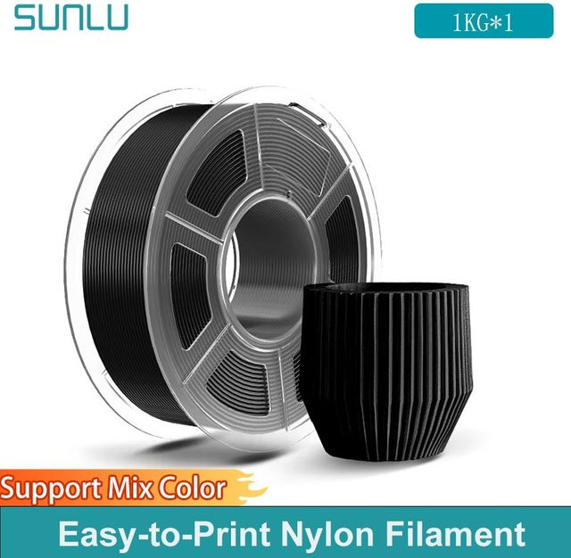 SUNLU Nylon-Filament für FDM 3D-Drucker, hitzebeständig und verzugsfrei, 1 kg - Bild 1