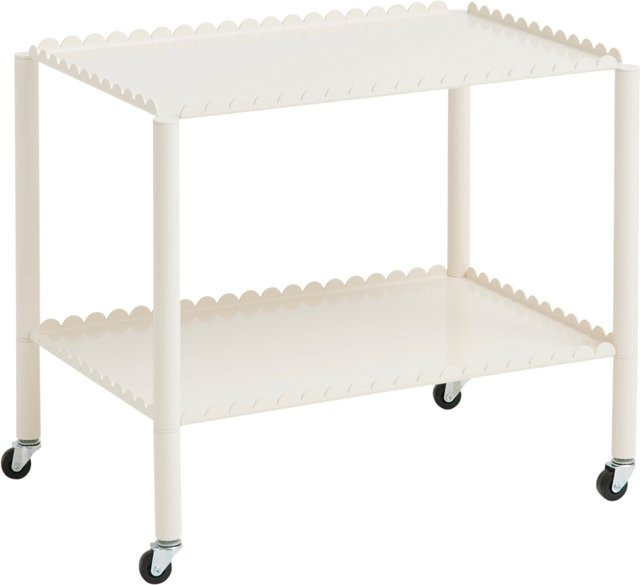 HAY Arcs Trolley Servierwagen aus Metall und Kunststoff in Beige und Weiß - Bild 1