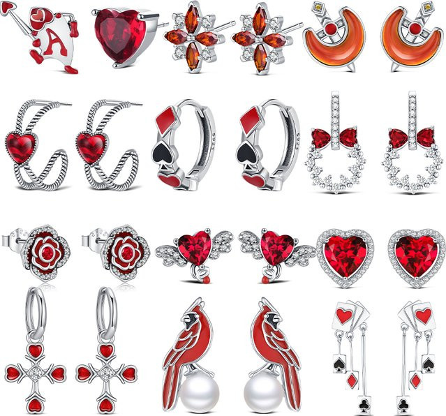 Creolen 925 Silber, Zirkonia, Damen - Bild 1