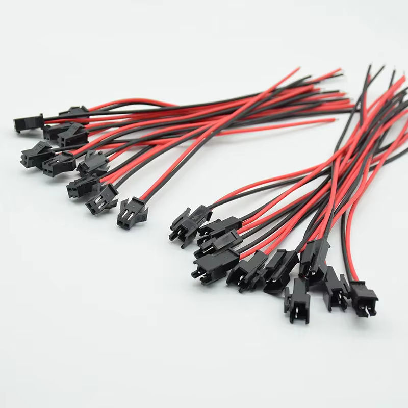 10 Paare JST SM 2 Pins Stecker Set mit männlichen und weiblichen Drahtsteckern, 15 cm Länge für LED Streifen und Lampen - Bild 4