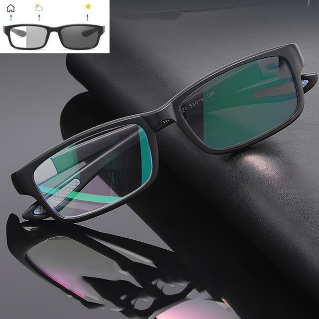 GTAF Brille, Vollrand, rechteckig, Kunststoff, schwarz - Bild 1
