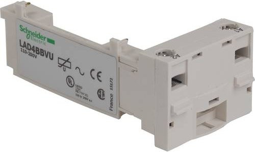 Schneider Electric LAD4BBVU Spulenadapter Retrofit VAR 110-250VAC für D09/D38 Kleinverteilerzubehör in Weiß - Bild 1